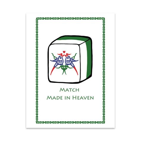 Match Made In Heaven Mahjong Greeting Card | Bookazine HK