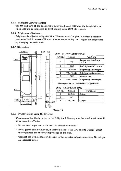 G649D Datasheet 24 29 Pages SII LIQUID CRYSTAL DISPLAY MODULE