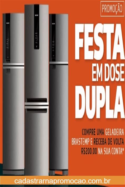 Promoção Brastemp Festa em Dose Dupla Dose dupla Promoção Festa