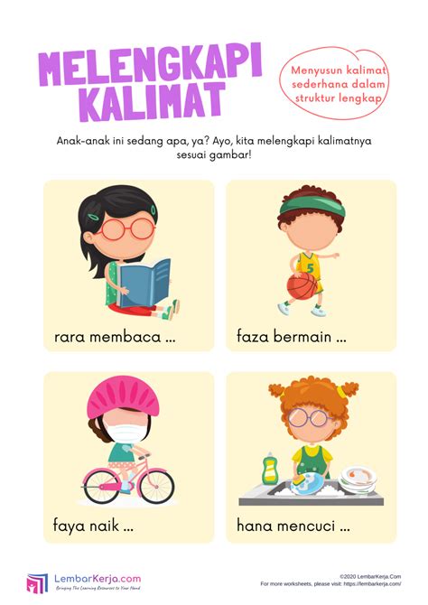 Melengkapi Kalimat 1 Lembarkerja