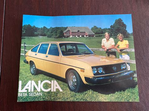 Lancia Beta Sedan Single Sheet Brochure Original Excellent Condition Ebay