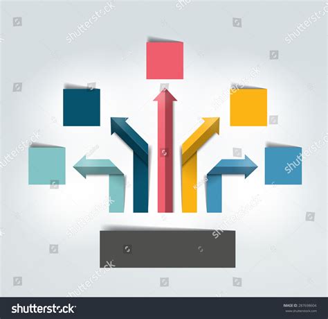 Arrow Infographics Flowchart Vector Stock Vector (Royalty Free ...