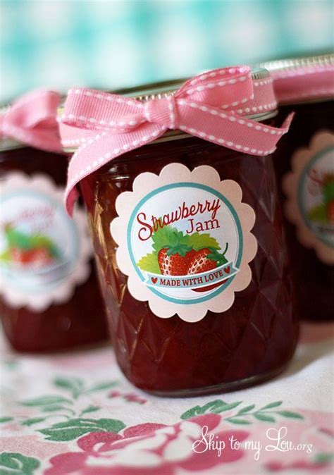 Making Strawberry Jam Printable Jam Labels Artofit