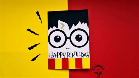 How to make Harry Potter birthday card? - WyTenTeguj