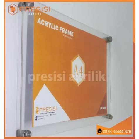 Jual Frame Akrilik A5 Mount Dinding Akrilik Bingkai Figura Frame A5