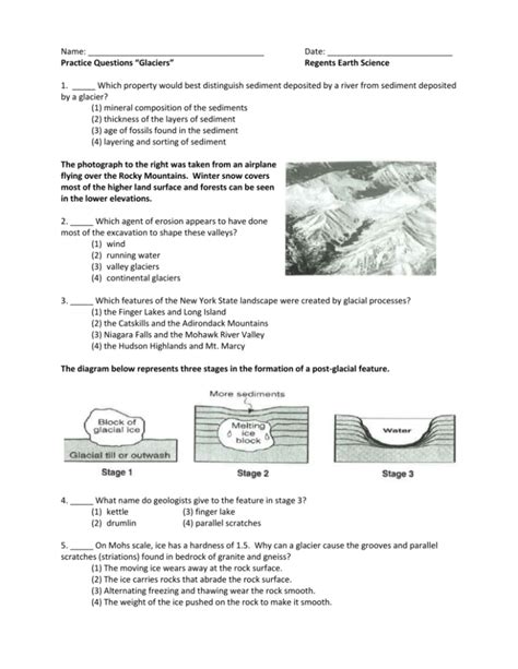 Earth Science Regents Practical