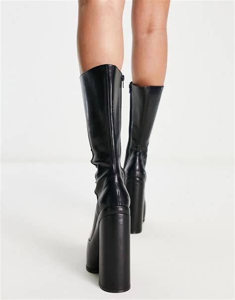 ASOS DESIGN Cruise Multi Strap Knee High Boots In Black ShopStyle