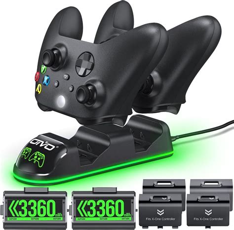 Chargeur Manette Xbox Avec X Mwh Rechargeable Batterie Manette