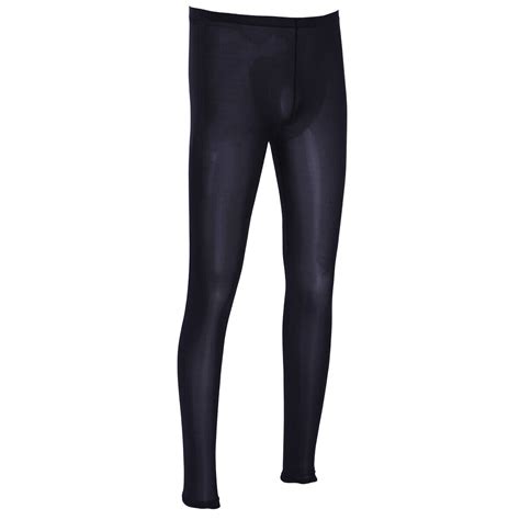 Mens Sexy Sheer Mesh Legging Fitness Tight Long Johns Pants Stretch