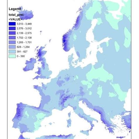 4: Map of Total Precipitation | Download Scientific Diagram