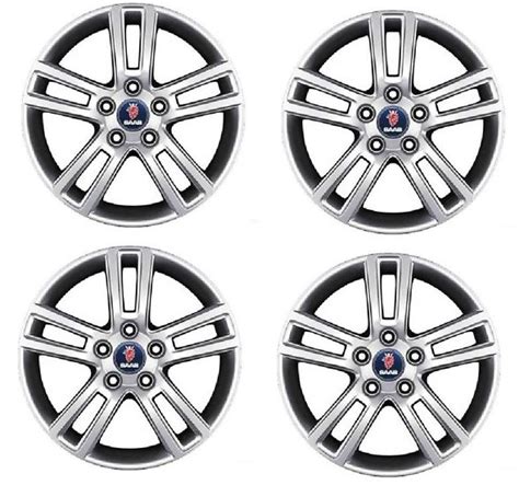 Genuine set of 4 saab alloy wheels in 16 - RBM Saab Parts