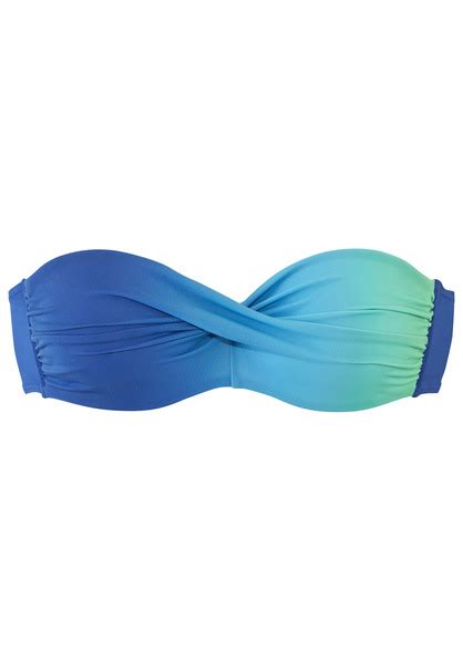 LASCANA Bügel Bandeau Bikini blau türkis Cup B