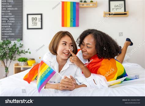 Couple Same Sex Marriage Difference Races Stock Photo Shutterstock