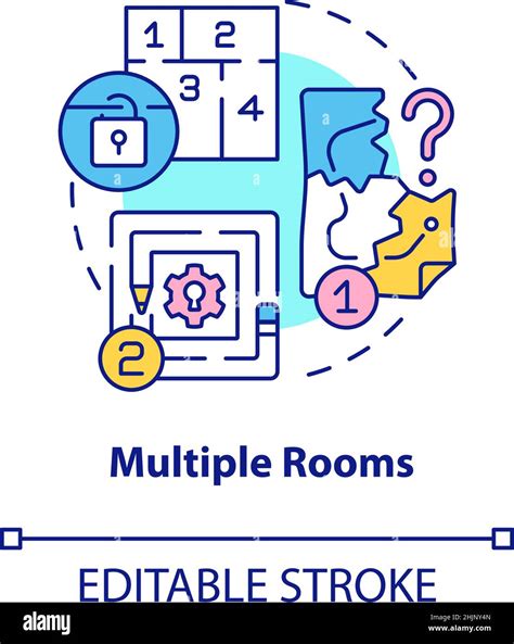 Multiple Rooms Concept Icon Stock Vector Image And Art Alamy