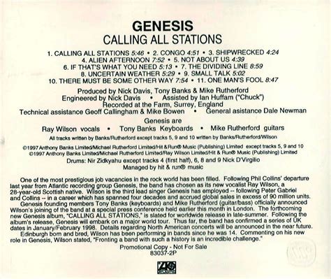 Calling All Stations The Genesis Archive