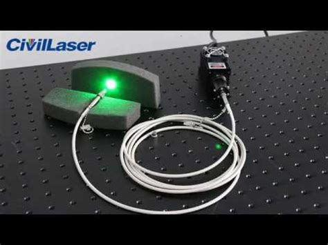 532nm 200mW Green Fiber Coupled Laser With Power Supply YouTube