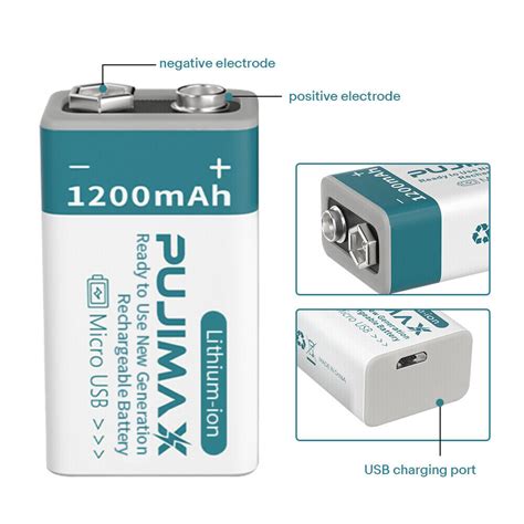 Usb Direkt Wiederaufladbare V Batterie Mah Volt Batterien Ebay