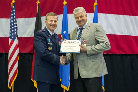 Gen Wolters Visits Spangdahlem Recognizes Local Mayor Spangdahlem