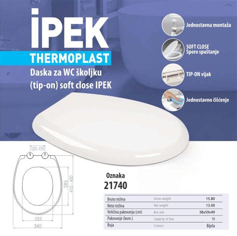 Daska Za Wc Koljku Tip On Soft Close Ipek Daske Za Wc Olju