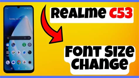 Font Size Change Realme C53 How To Change Font Size Font Size And