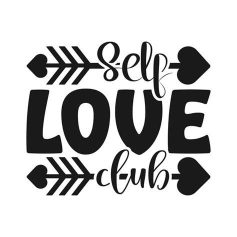 Premium Vector Self Love Club Valentines Day 14 February Cute White