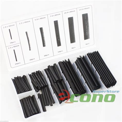 127PC 7 SIZES HEAT SHRINK TUBING ASSORTMENT WIRE WRAP ELECTRICAL CONNECTION – EconoSuperStore