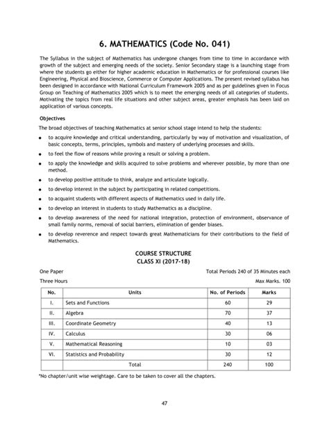 Grade 3 Maths Syllabus