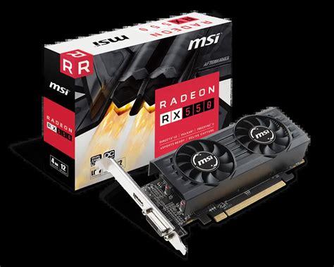 Msi Amd Radeon Rx 550 4gt Lp Oc 4gb Gddr5 128bit Dx12 Gaming Oyuncu Ekran Kartı