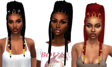 sims 4 cc // custom content black simmer hairstyle // #sims4cc # ...