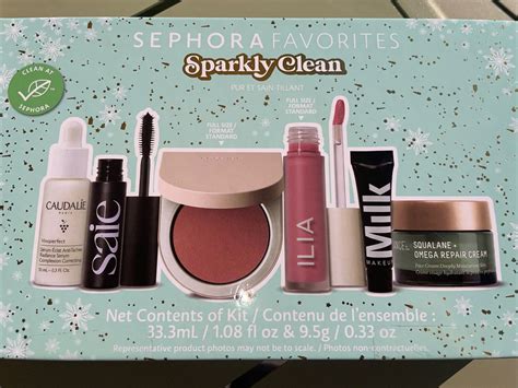 Sephora Favorites Sparkly Clean 6pc Holiday Must Have Makeup T Set