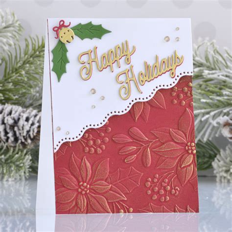 Holiday 3d Embossing Folders Collection Card Inspiration With Annie Williams Simple