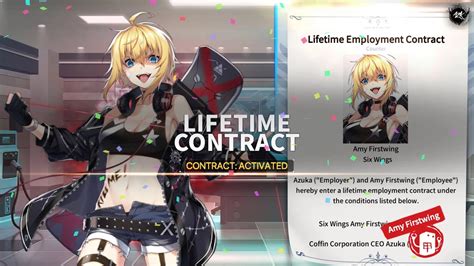 Counterside Awakened Amy Firstwing Lifetime Contract Youtube