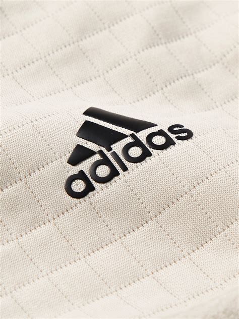 adidas Golf Logo-Print Quitled Recyled-Jersey and Fleece Half-Zip ...