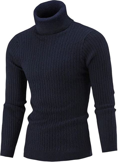 Amazon Men S Casual Slim Fit Thermal Turtleneck T Shirts Basic