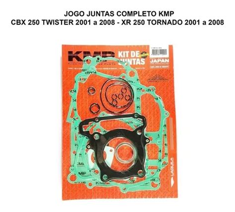 Jogo Juntas Completo Cbx 250 Twister 2005 2006 2007 2008 Kmp