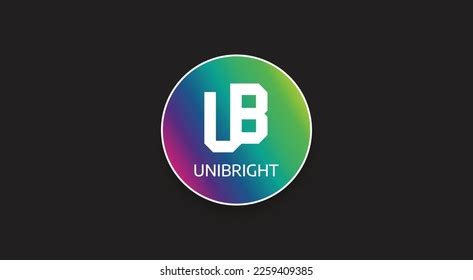 Unibright Ubt Cryptocurrency Logo On Isolated Stock Vector (Royalty ...