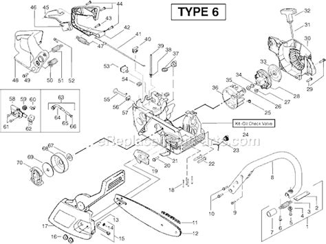 Poulan 3300 Chainsaw Fuel Line Diagram