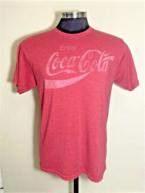 2012 Retro Classic Coca Cola Logo Distressed T-Shirt … - Gem