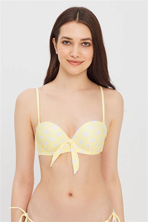 Mariposa Super Sexy Bikini Üstü PLO G D IY YE Açık Sarı Penti