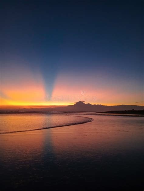 Best Sunset of the Sea Rainbow Stock Photo - Image of afterglow ...