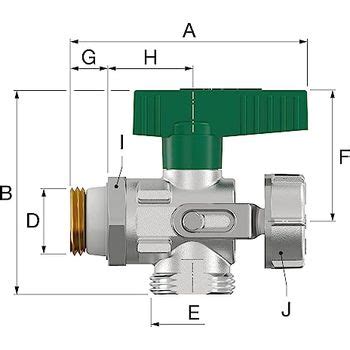 Simplex KFE Kugelhahn G1 2a mit Außengewinde mit DVGW Zulassung für