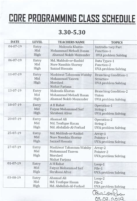 Class time – EUROPEAN UNIVERSITY OF BANGLADESH