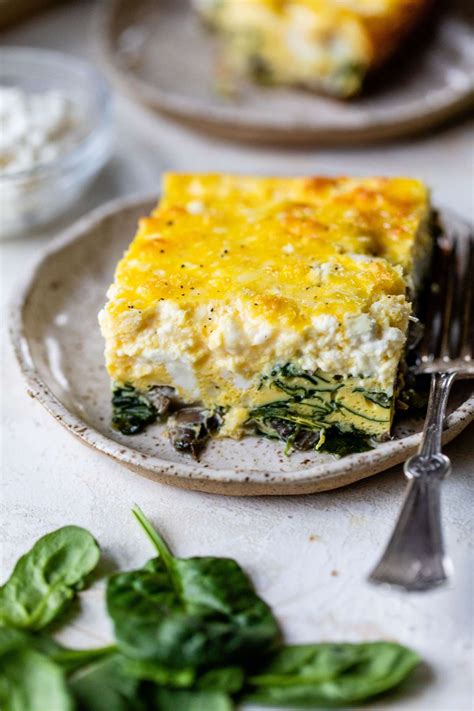 Healthy Cottage Cheese Spinach Egg Bake Clean Delicious