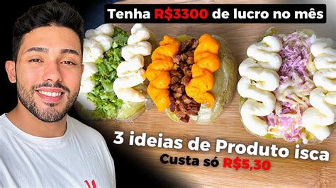 Como VENDER MAIS Um Produto Isca 3 Sabores De Batata Recheada