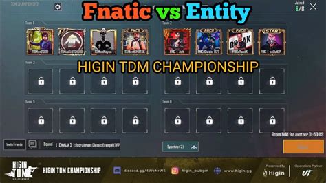 Fnatic Vs TSM Entity In TDM HIGIN TDM CHAMPIONSHIP YouTube