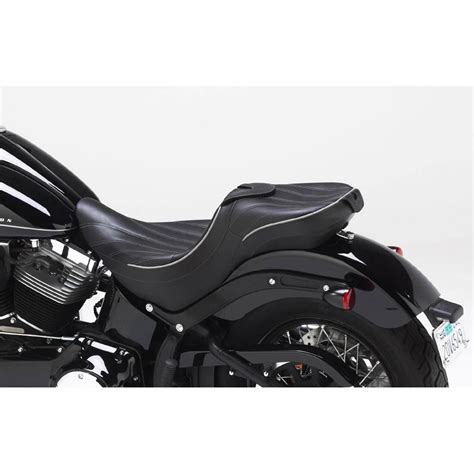 Corbin Hd St Bl Dt Dual Tour Seat No Heat For Harley Blackline