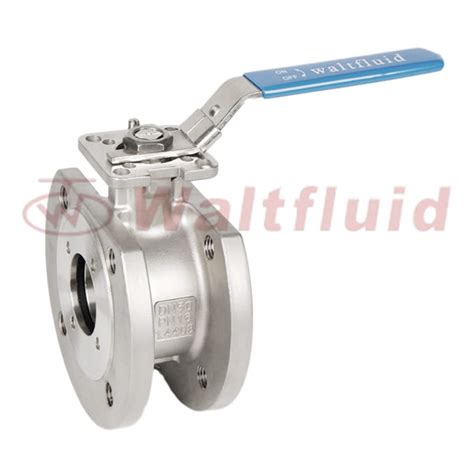 Wafer Type Stainless Steel Ball Valve Full Port Flange End PN16