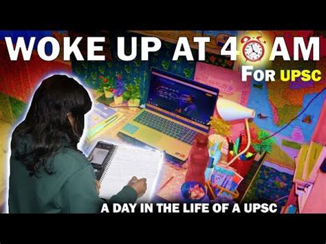 Woke Up At 4am For UPSC Preparation Productive Study Vlog Day In