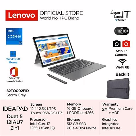 Jual Lenovo Ideapad Duet Iau Fid I U Gb Gb Touch