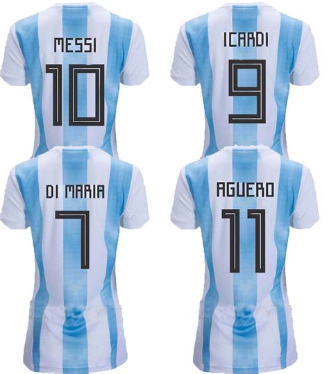 2019 Argentina Home Soccer Jerseys Women'S World Cup 2018 Football Jersey MESSI DYBALA Ladys ...